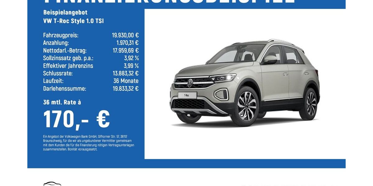 VW T-Roc 14.758 km 19.930 &euro; Hildesheim 31135