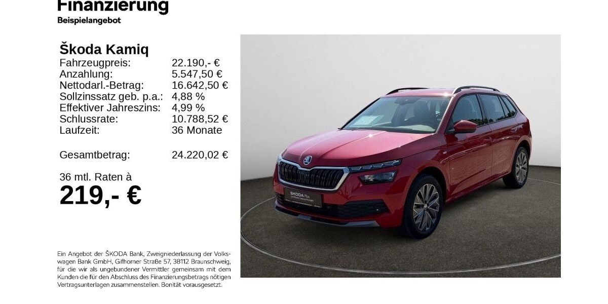 Skoda Kamiq 57.692 km 21.770 &euro; Hildesheim 31137