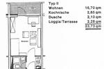 Etagenwohnung Hannover Buchholz-Kleefeld - 1 Zimmer, 24 m&sup2;, 390&euro; | Angebot:27595740