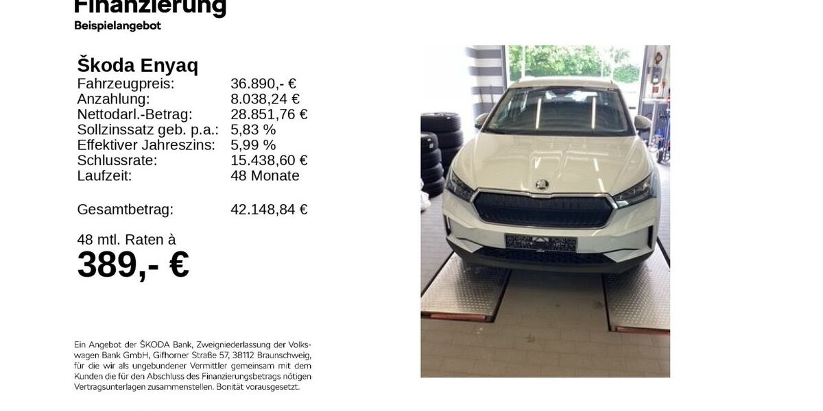 Skoda Enyaq 28.317 km 35.970 &euro; Hildesheim 31137